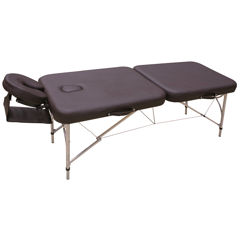 Table de massage pliante 1 partie, en aluminium, hauteur variable mécaniquement